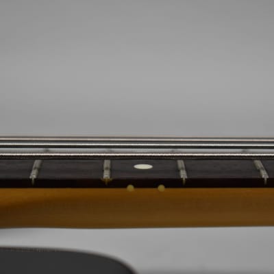 Circa 1991 Fender MIJ Fujigen Factory Jazz Bass Black Finish Left-Handed Electric Bass image 13