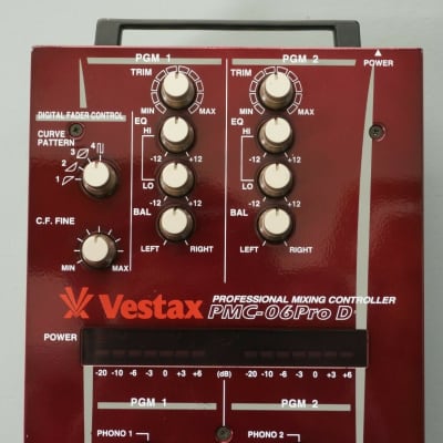 Vestax PMC-06 Pro D Samurai - Burgundy Professional Slim DJ Mixing 