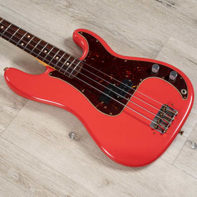 Fender Custom Shop Pino Palladino Precision Bass, Fiesta Red over Desert Sand image 1
