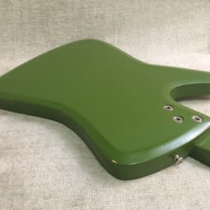 Vintage 1965 Airline Bighorn Green Solid Body Electric Guitar USA Made Kay + Original Gig Bag RARE image 17