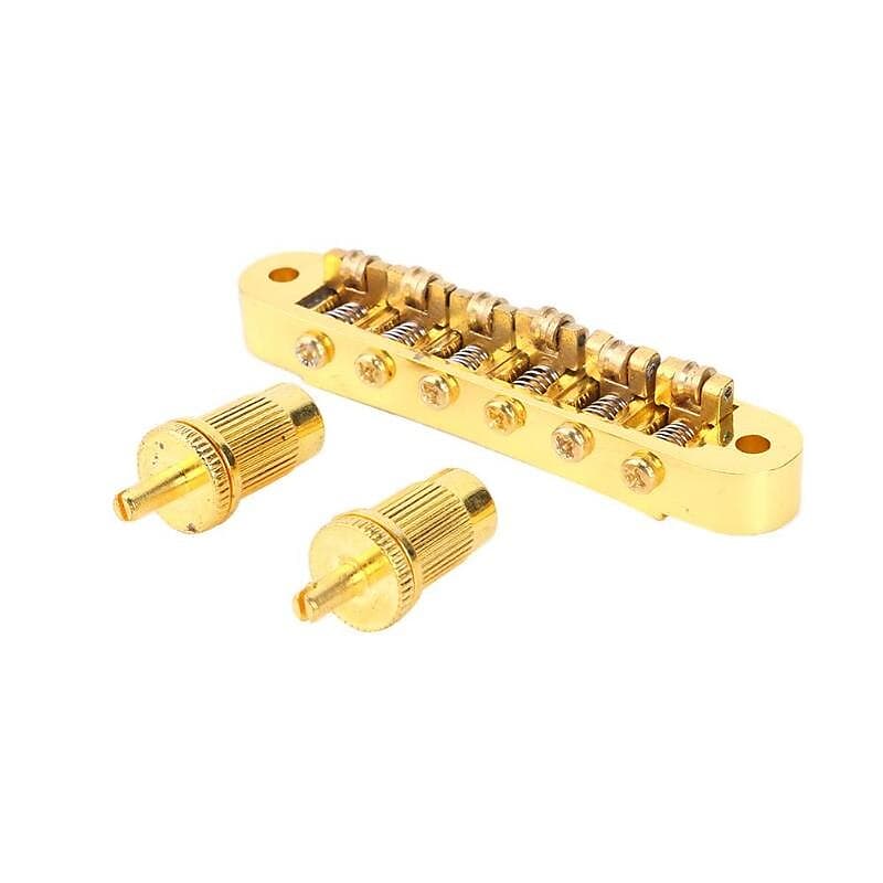 Anonymous roller saddles for LP Tune-0-matic bridge Gold image 1
