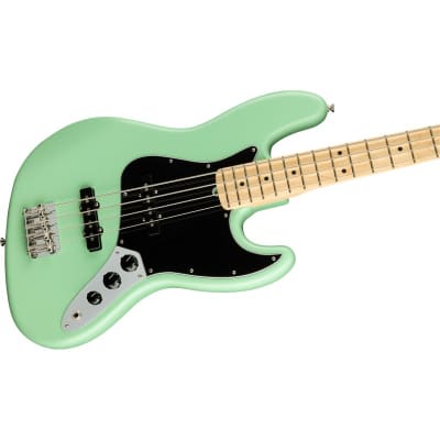 Fender American Performer Jazz Bass, Maple, Satin Surf Green image 4