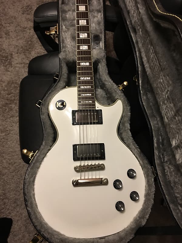 Epiphone Les Paul Custom, Arctic White with James Hetfield EMG pickups!