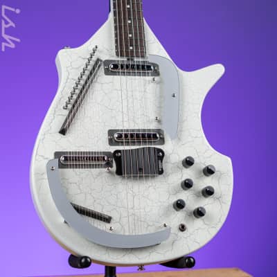Danelectro Coral Sitar Reissue Guitar White Crackle for sale