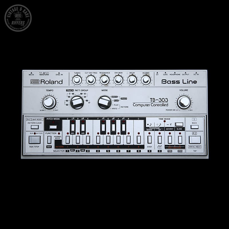 (Video) c.1982 | *All Original* Roland TB 303 Bass Line Synthesizer w/  Original TB-303 Carry Case + PSU Synthesiser Synth