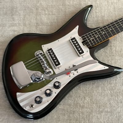 Silvertone Teisco Sharkfin 1966 Greenburst | Reverb