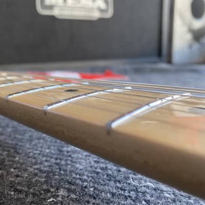 Fender Player Stratocaster Left-Handed LH MN Maple 2021 Capri Orange MX21208760 8lb 1.0 oz image 4