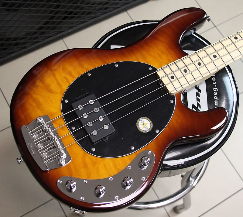 Sterling by Music Man Ray 34 QM HB Honey Burst - new! | Reverb