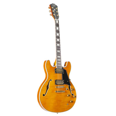 J & D SH 40 TA Transparent Amber  - Semi Acoustic Guitar for sale