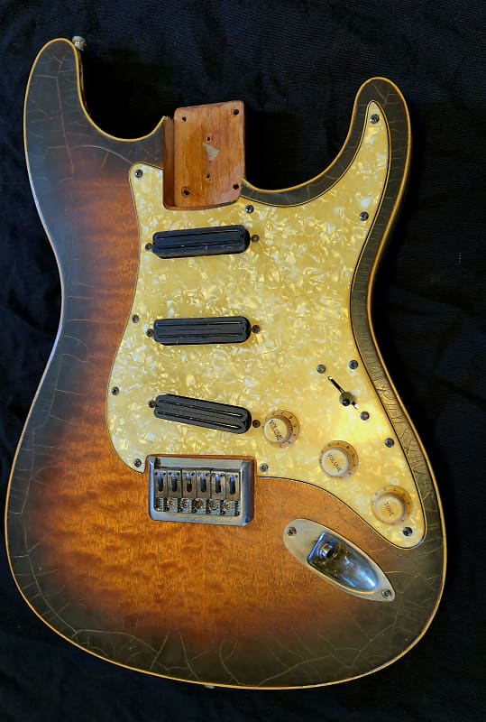 full loaded Stratocaster Body Mahogany Relic Aged image 1