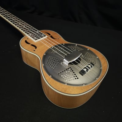 Gold Tone ResoMaple Concert-Scale Curly Maple Resonator Ukulele with Gig Bag image 9