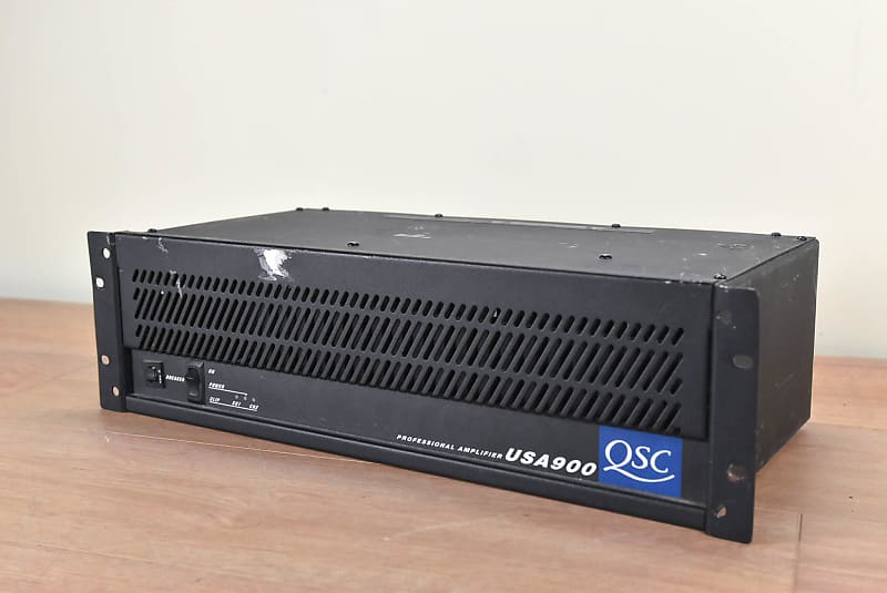 QSC USA 900 Two-Channel Power Amplifier As-Is (church owned