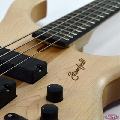 Stonefield Music G Series 4-String Maple Top Bass Guitar, Gig Bag Included image 9