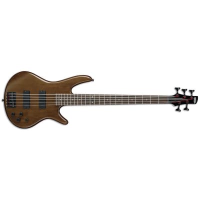 Ibanez GSR205B Gio 5 String Bass, Walnut Flat for sale