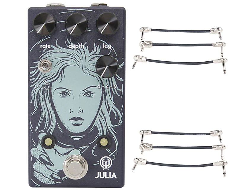 Walrus Audio Julia Analog Chorus/Vibrato V2 + 2x Gator Patch Cable 3 Pack image 1