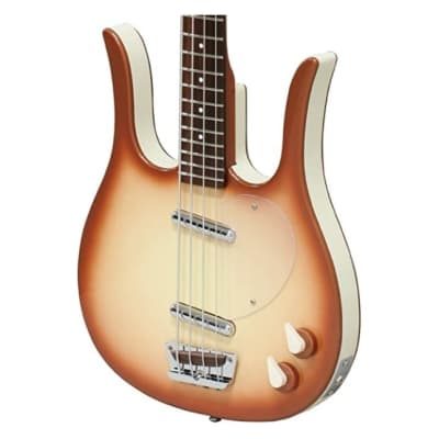 Danelectro Longhorn Bass Guitar, Copper Burst image 4