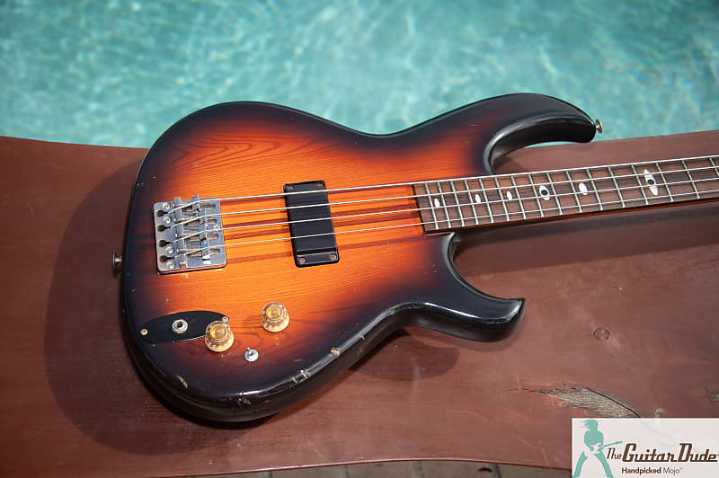 1982 Aria SB-R60 Bass - Tobacco Burst - Neck-Through/Ash Body - Made In  Japan