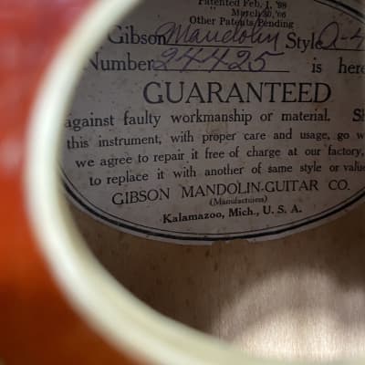 Gibson A-4 Mandolin 1915 - Red Sunburst image 8