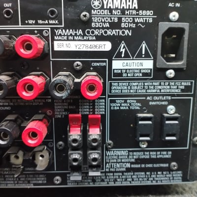 Yamaha Htr 5890 A/V Receiver image 12