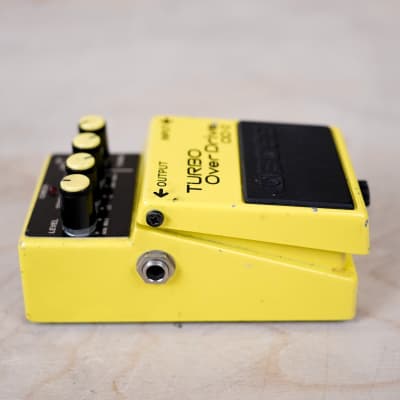 Boss OD-2 Turbo OverDrive (Black Label) 1987 Vintage Made in Japan Yellow in Box image 7