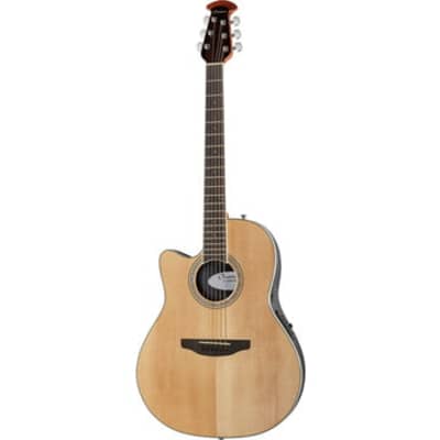 Ovation CS24L-4 Left Handed Celebrity Standard LH Mid Depth Acoustic Electric Guitar Natural image 3