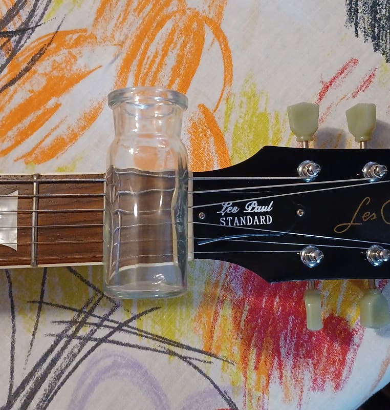 Larger Vintage Glass Pill Bottle Guitar Slide Thick Larger Reverb