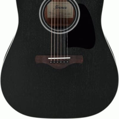 Ibanez AW84 Weathered Black Open Pore Artwood Acoustic Guitar for sale