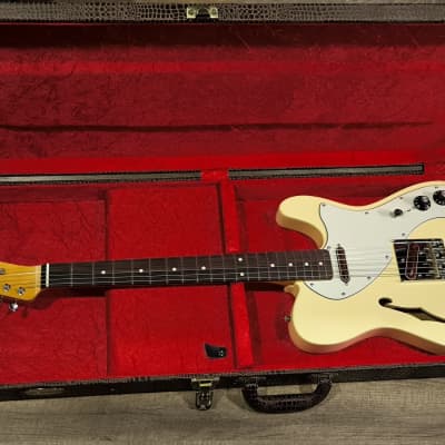 MyDream Partcaster Custom Built - Buttercream Thinline Tortoise Charlie Christian image 2