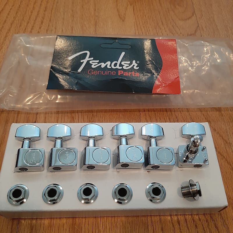 Fender nonstaggered tuners Chrome Reverb