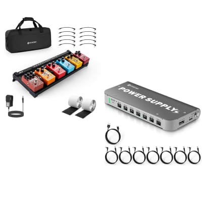 Pedal Board W/ Voodoo Lab Pedal Power Z Plus and case | Reverb Pedal Board W/ Voodoo Lab Pedal Power Z Plus and case | Reverb