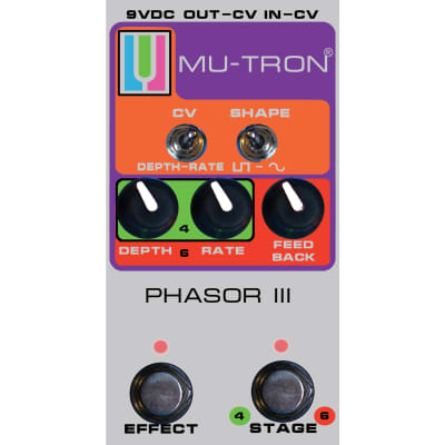 MU-TRON PH3-Vintage Phasor III Vinatge Silver Guitar Effects Pedal image 1