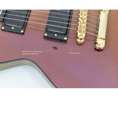 Brand New ESP LTD EC-1000 Electric Guitar Gold Andromeda B-Stock image 7