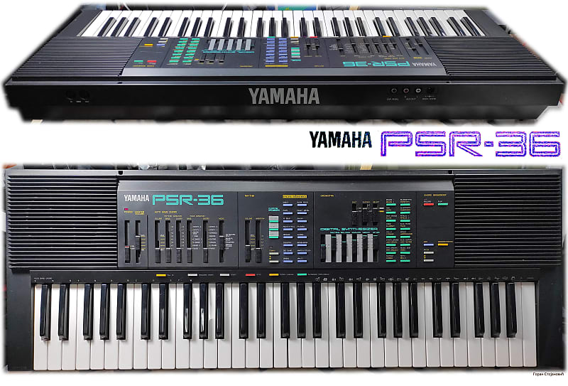 YAMAHA PSR-36 year 1988, FM synth & edit + PCM styles & edit