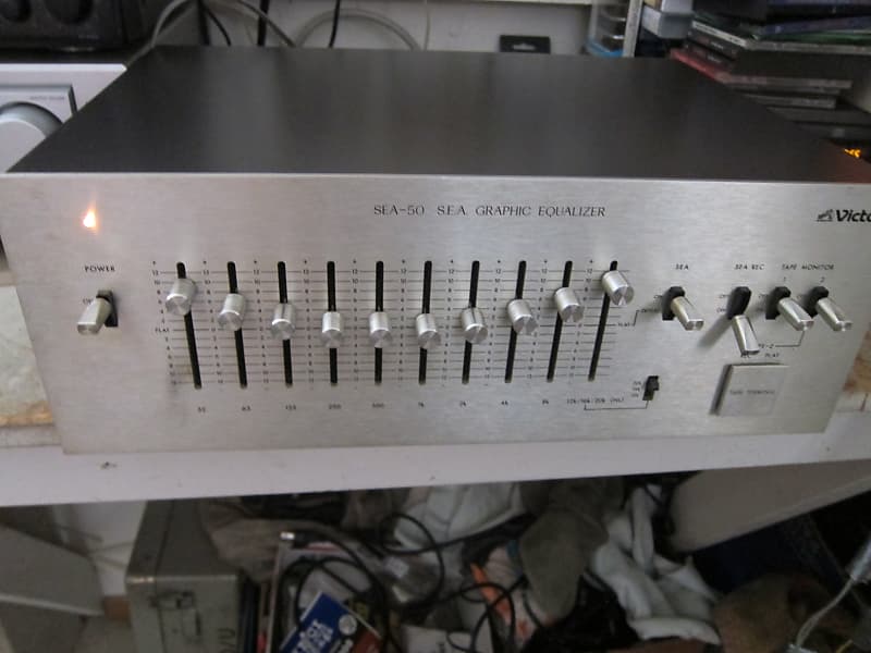 JVC Victor SEA-50 Stereo Equalizer Beauty, 1970s,JAPAN,Nice Condition,Ex  Sound,BUILT, 1970s Silver/Gray