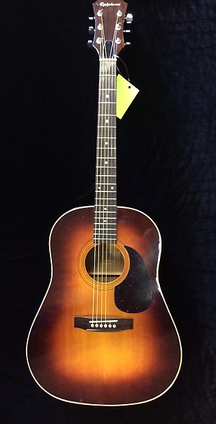 Vintage Epiphone PR 650 ASB Sunburst Acoustic Guitar Made in Japan