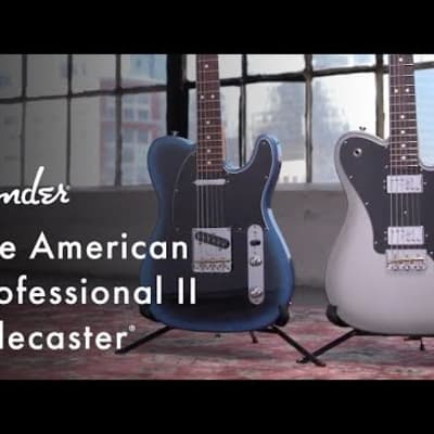 Fender American Professional II Telecaster Electric Guitar (Miami Blue, Maple Fretboard) image 9