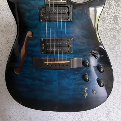 Carvin AE185 Acoustic/Electric Guitar Blue/ Black image 2