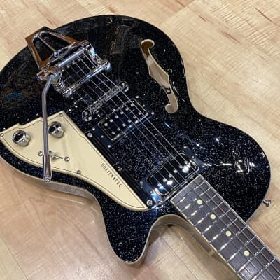 Duesenberg Starplayer TV Semi-Hollow Electric Guitar - Black Sparkle image 5