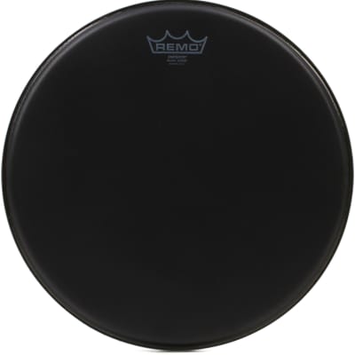 Remo Controlled Sound Coated Drumhead - 14 inch - with Black Dot  Bundle with Remo Emperor Black Suede Drumhead - 14 inch image 3