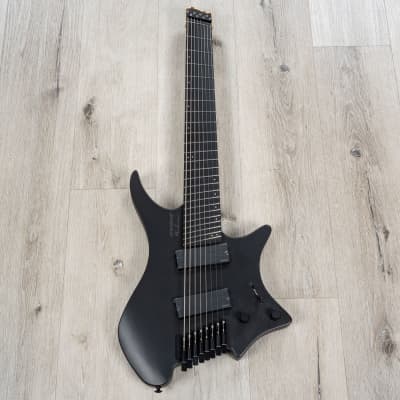 Strandberg Boden Metal NX 8 Multi-Scale Headless 8-String Guitar, Black Granite image 3