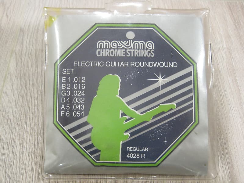 Maxima 4028 R Regular Chrome Round Wound 12-54 Electric Guitar Strings image 1