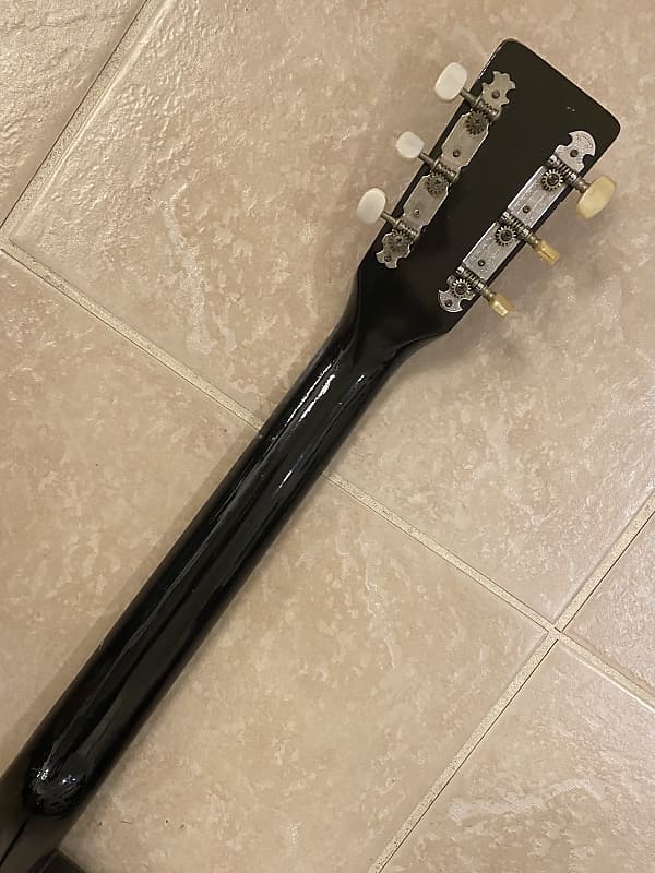 Vintage Taka Acoustic Guitar Dreadnought TA501B 1970's Black