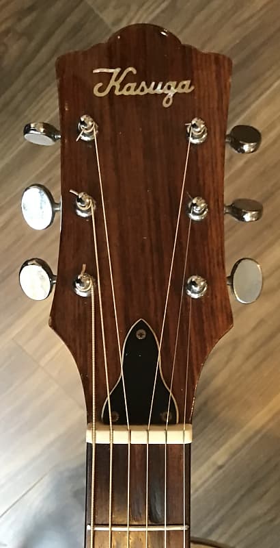 Kasuga F-100 Vintage Acoustic Guitar | Reverb