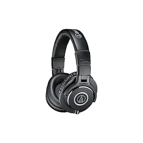 Audio-Technica ATH-M40x Professional Studio Monitor Headphone, Black, with Cutting Edge Engineering, 90 Degree Swiveling Earcups, Pro-grade Earpads/Headband, Detachable Cables Included  			