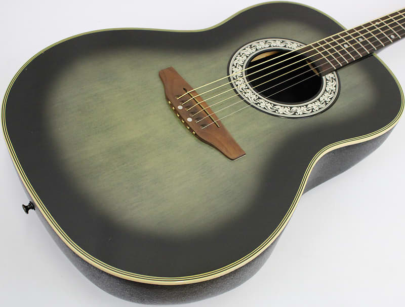 Ovation Celebrity CC11 Deep Bowl Acoustic Guitar, Green Burst