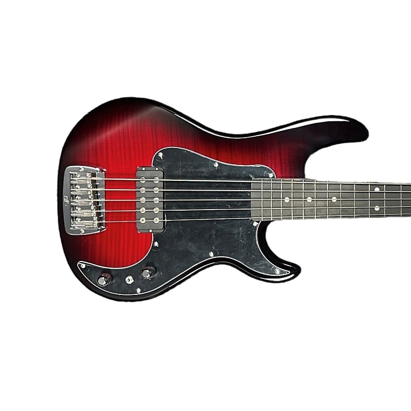 G&L Kiloton 5, Red Burst over Flame Maple / Ebony *IN STOCK* image 1