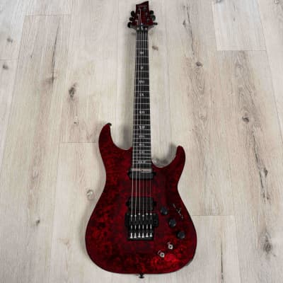 Mint Schecter C-1 FR S Apocalypse Electric Guitar Floyd Rose Sustainiac Red Reign image 3