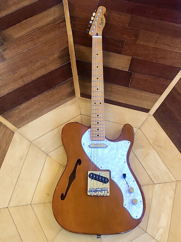 Squier by FENDER Classic Vibe '60s Telecaster Thinline Electric Guitar Natural image 1