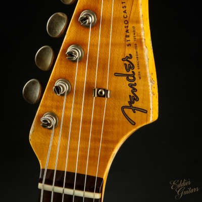 Fender Custom Shop Limited Edition '60 Dual-Mag II Stratocaster® Super Heavy Relic® RW - Aged Sea Foam Green image 7
