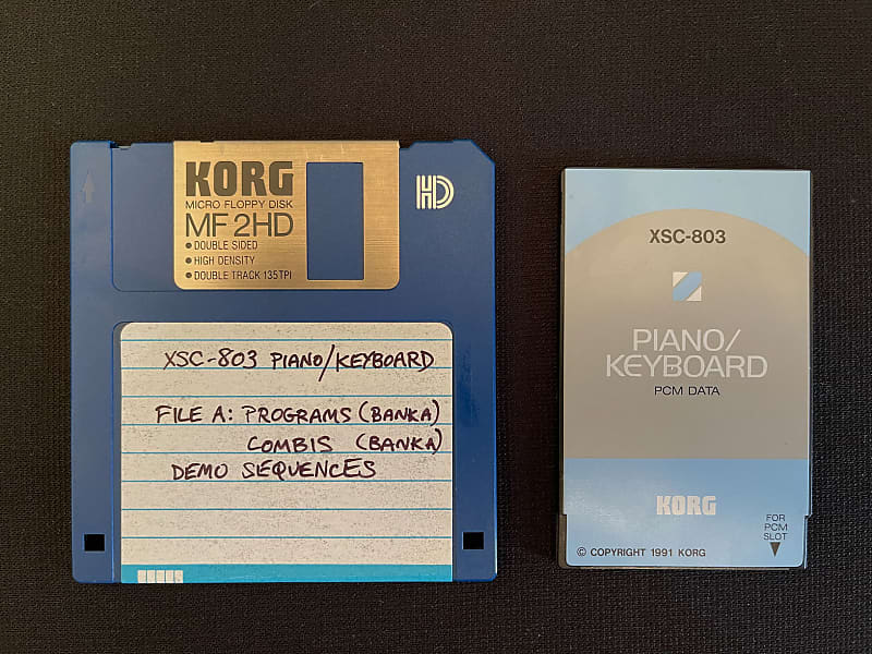 Rare) Korg 01/W-FD/Pro/ProX XSC-803 Piano/Keyboard PCM Card and data (XSC-3S)  | Reverb